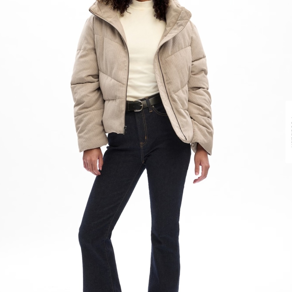 Corduroy Short Puffer Jacket